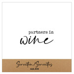 Servetten "Partners in wine" - 12,5x12,5cm