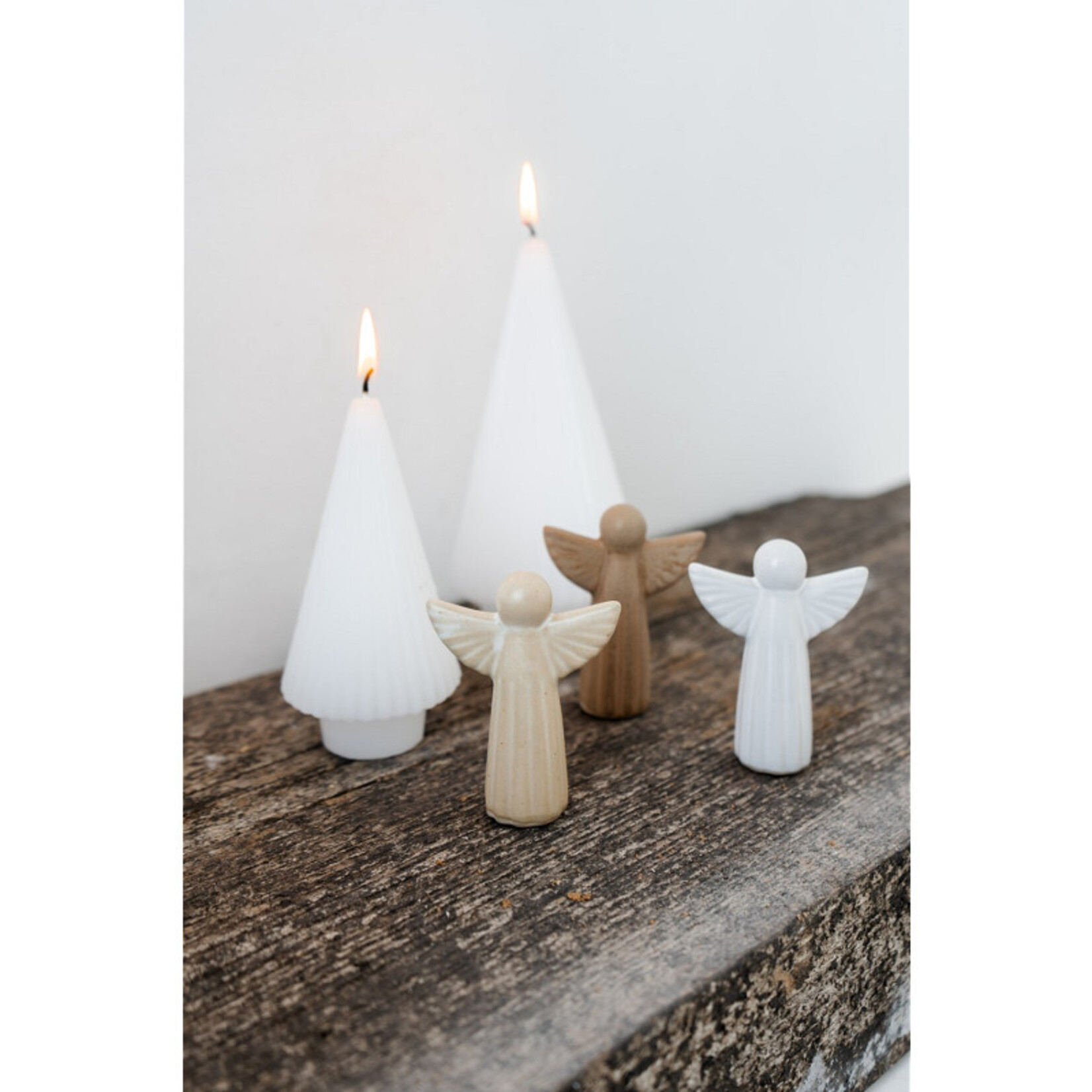 Engel ERI - Porselein - Beige - 7,6 x 2,5 x 6cm