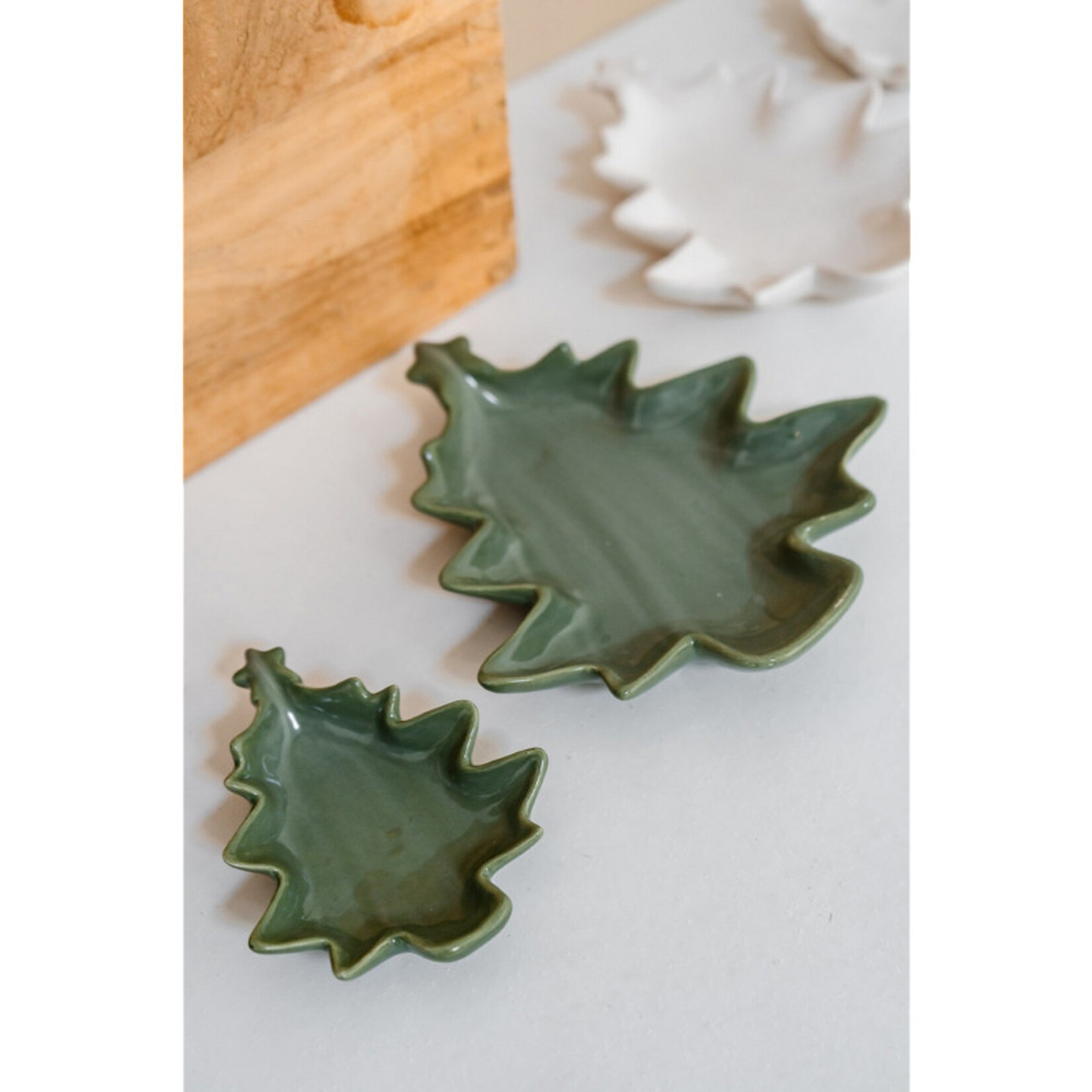 Schaaltjes FIRA - Porselein - Groen - Set van 2