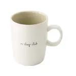 Zusss Mok (Thee) - "No sleep club" - Wit/Zand/Zwart - ∅8 x 10cm