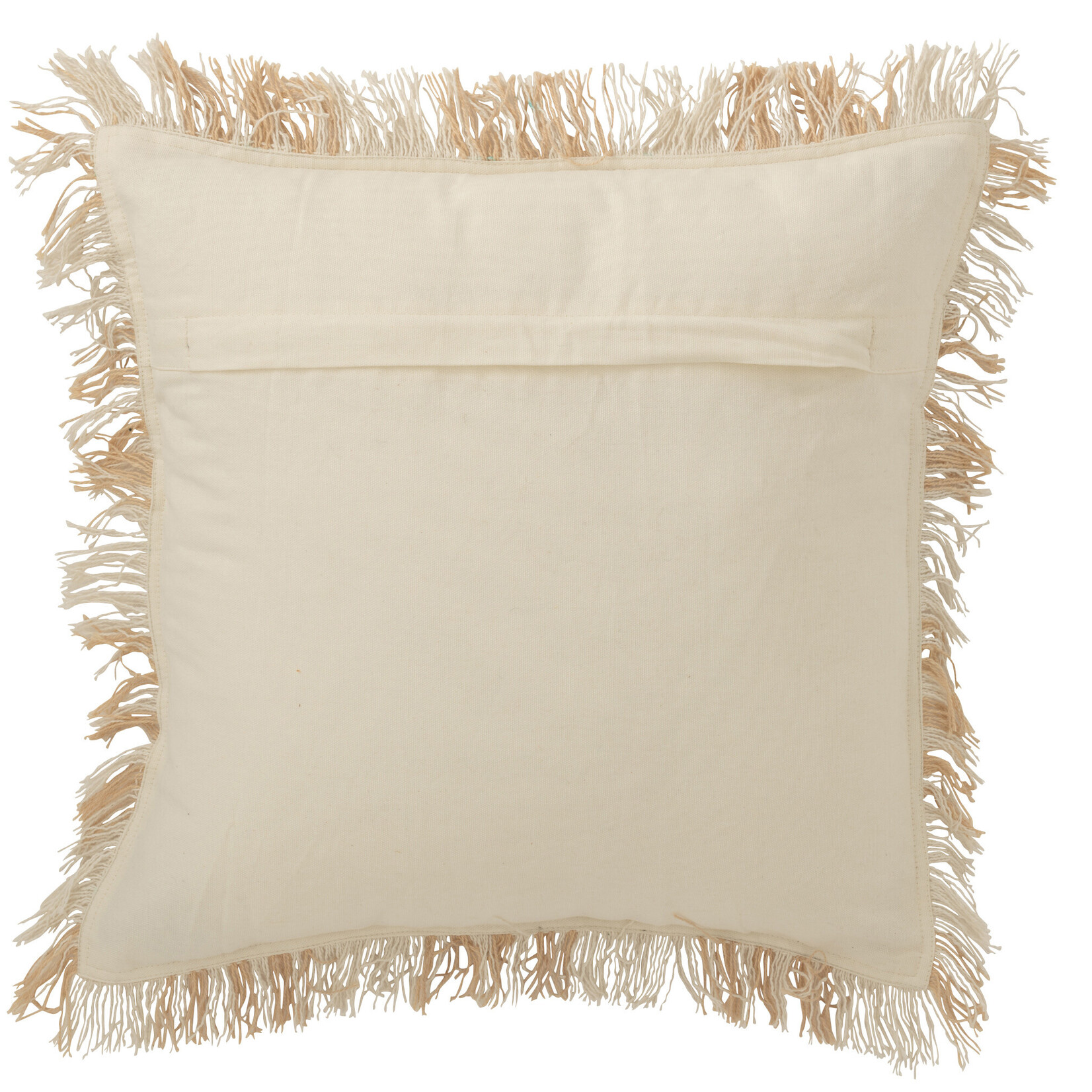 Kussen GERUIT - Katoen/Linnen - Wit/Beige - 45 x 45cm