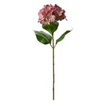 Kunstbloem "Hortensia" - Kunststof - Roze - 68cm