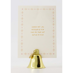 Zusss Kaartenstandaard - Bel - Metaal - Goud