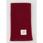 Zusss Gastendoekje "Warm hugs" - Katoen - Donkerrood - 58x32cm