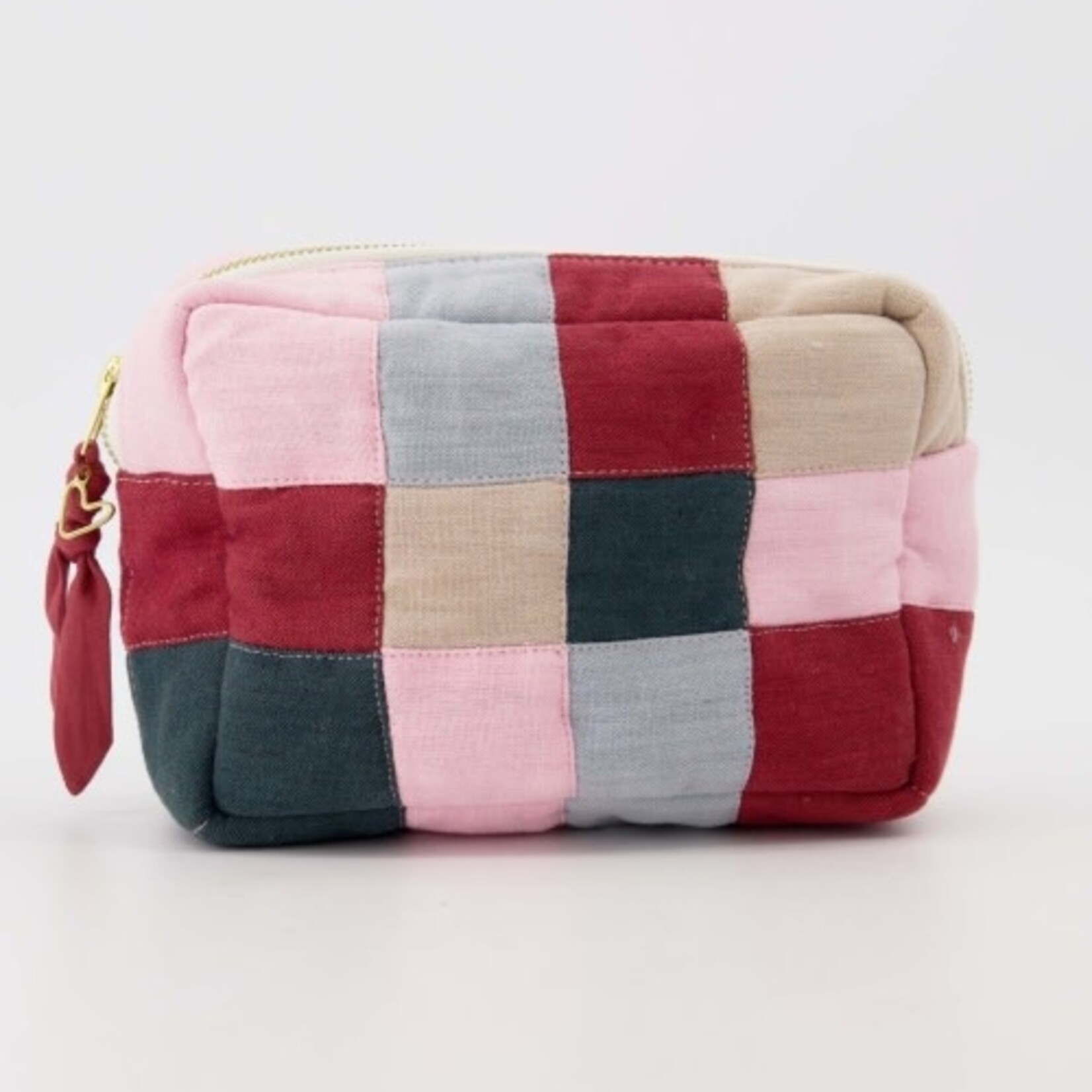 Zusss Toilettas Quilted - Katoen - Multicolor - 11 x 18 x 7cm