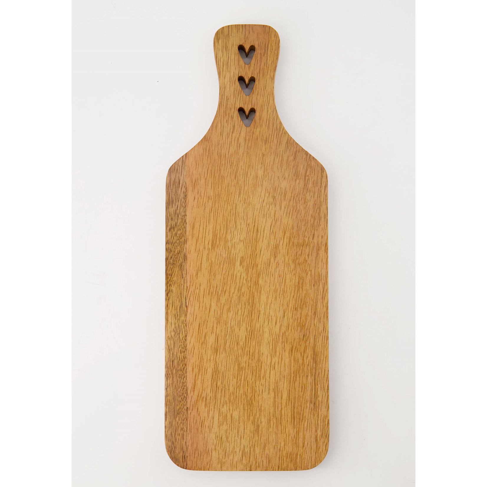 Zusss Serveerplank Hartjes - Mangohout - Naturel - 30 x 11 x 1,5cm