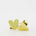 Zusss Servetringen Hartje - Metaal - Goud - 4 x 5cm - Set van 2