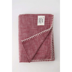 Zusss Tafelkleed - "Magische momenten samen" - 100% Katoen - Donkerrood - 250x150cm