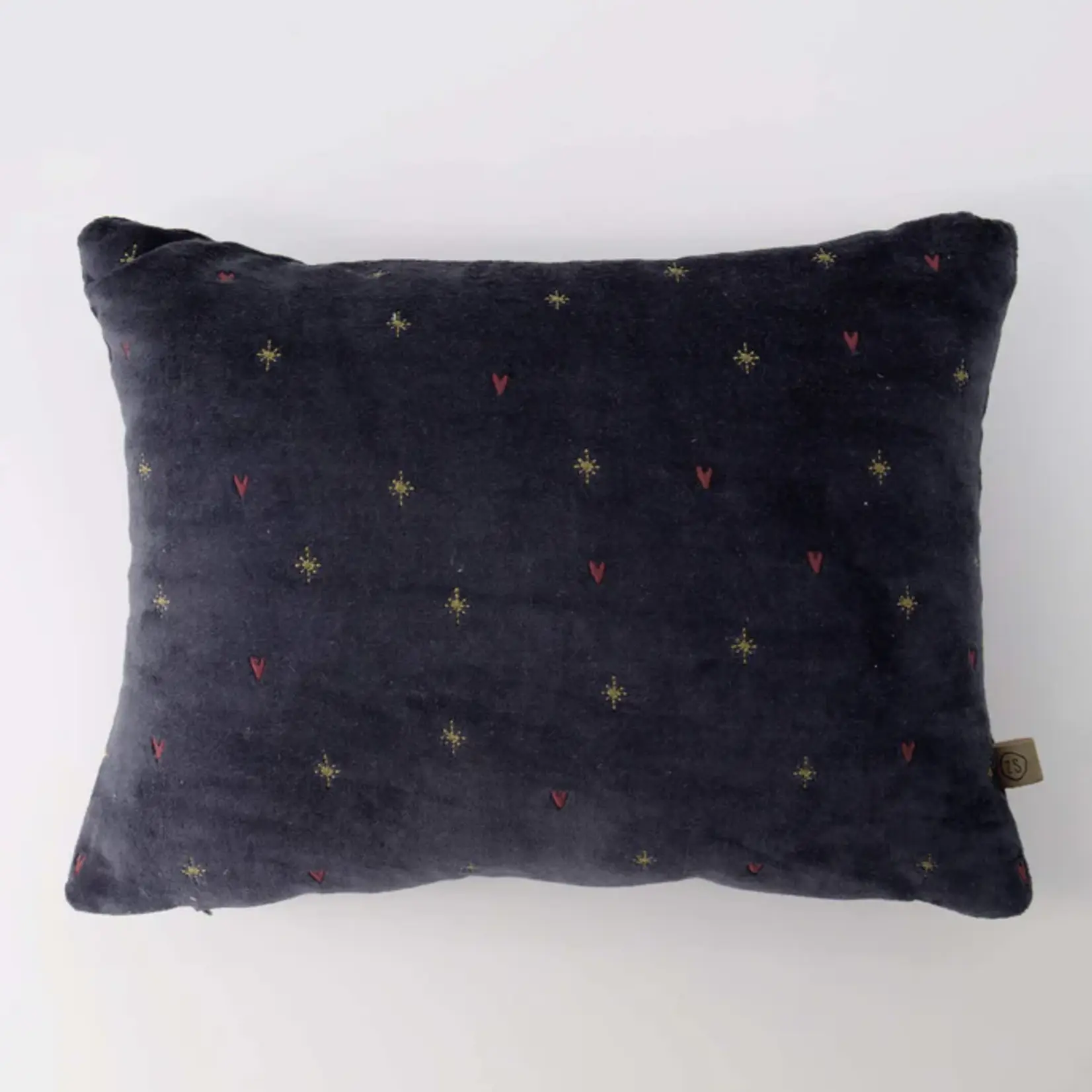 Zusss Kussen - "Samen met jou" - Donkerblauw/Goud - 35x25cm