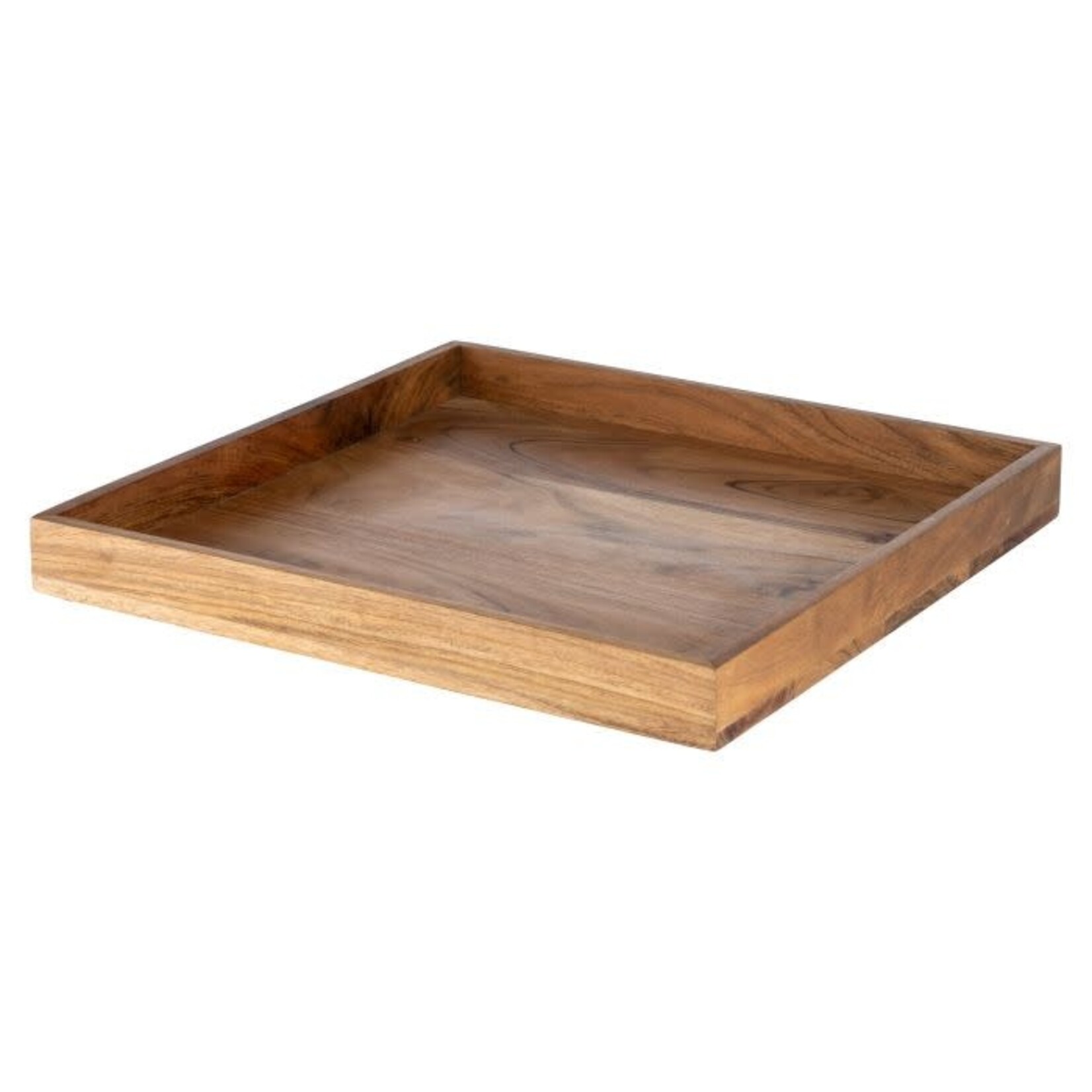 Dienblad/Plateau COCHRANE - Acacia hout - Bruin - 40x40x4cm