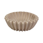 Schaaltje Plissé - Keramiek - Taupe - (S) Ø15 x 4,5cm