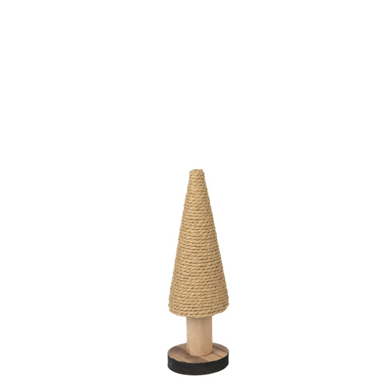 Kerstboom (touw) op voet - Hout/Touw - Naturel - (S) 8x28cm