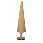 Kerstboom (touw) op voet - Hout/Touw - Naturel - (L) 13x57cm