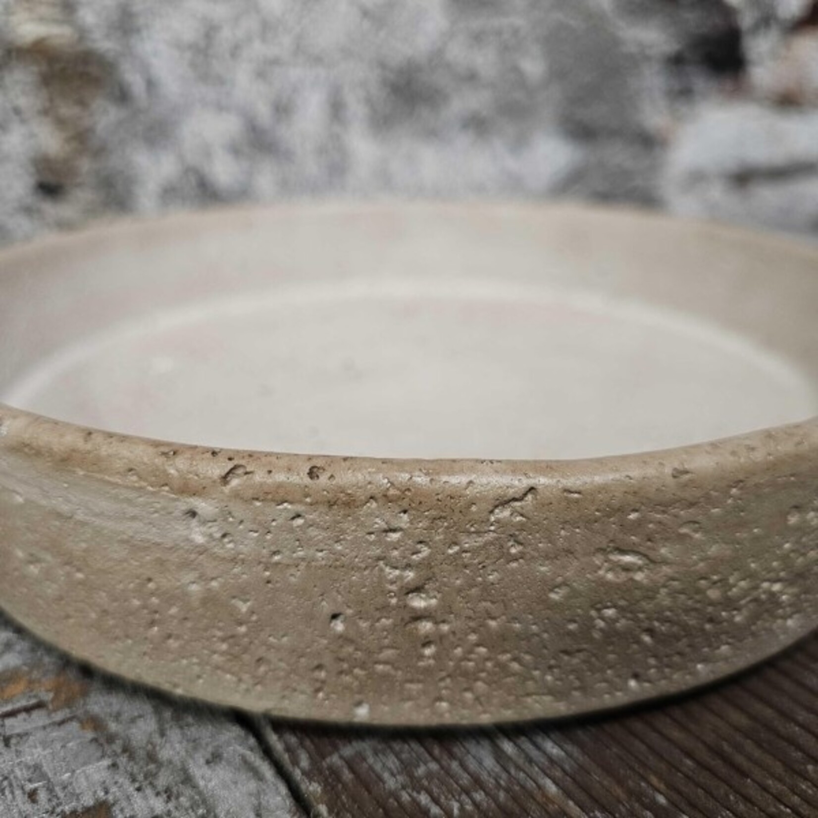 Schaal - Aardewerk - Zand/Beige - Ø23 x 5cm