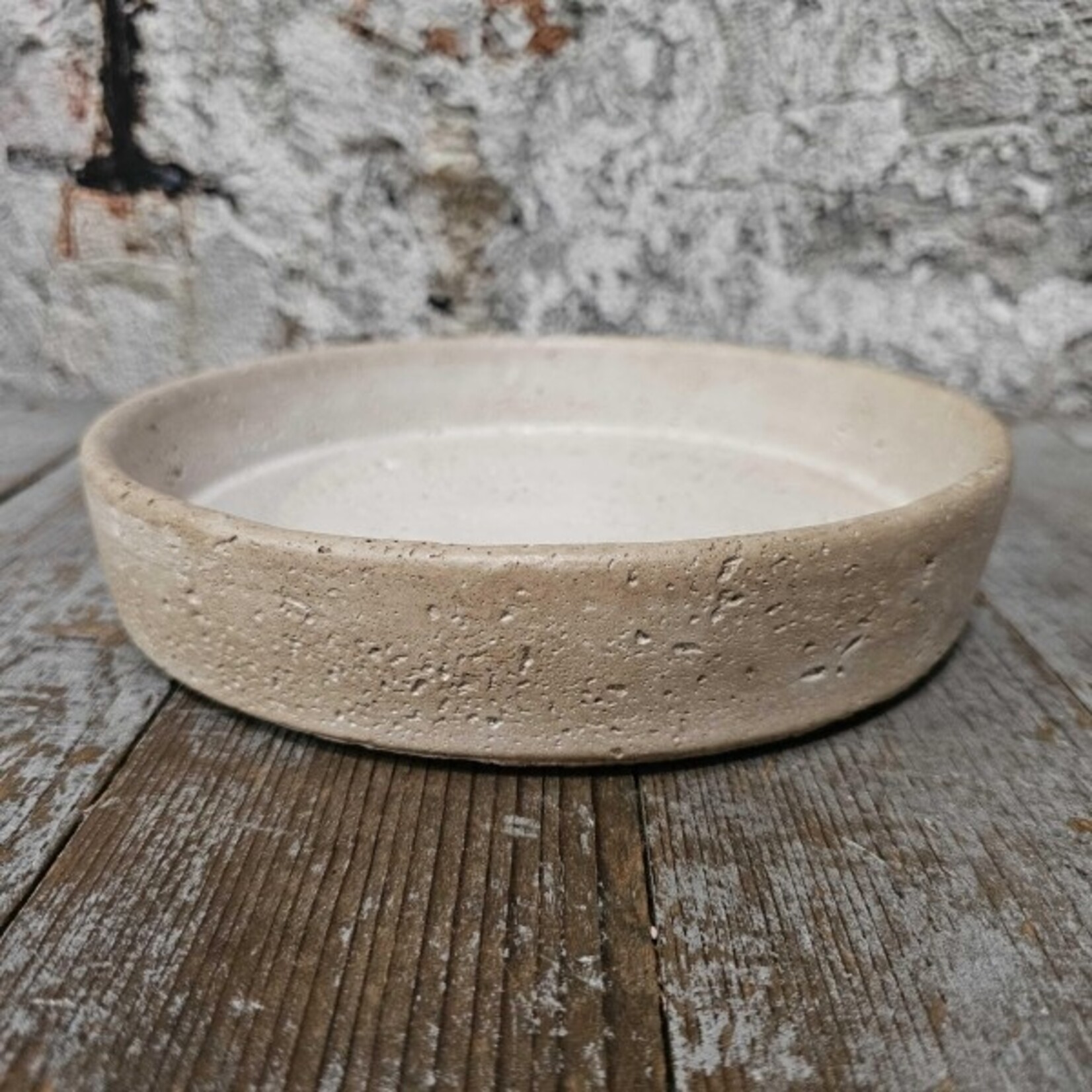 Schaal - Aardewerk - Zand/Beige - Ø23 x 5cm