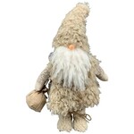 Kerstman RUNT - Stof - Crème - 23x14x50cm