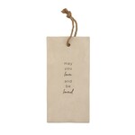 Tegeltje DEX - "May you love and be loved" - Keramiek - Naturel - 20 x 10 cm