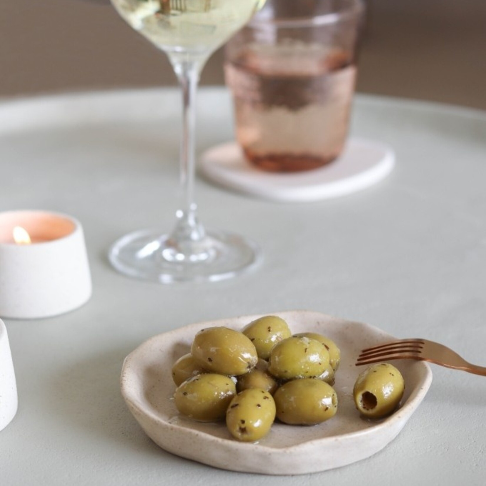 Schaal EVA - Keramiek - Naturel - (S) 13 x 15 x 2 cm