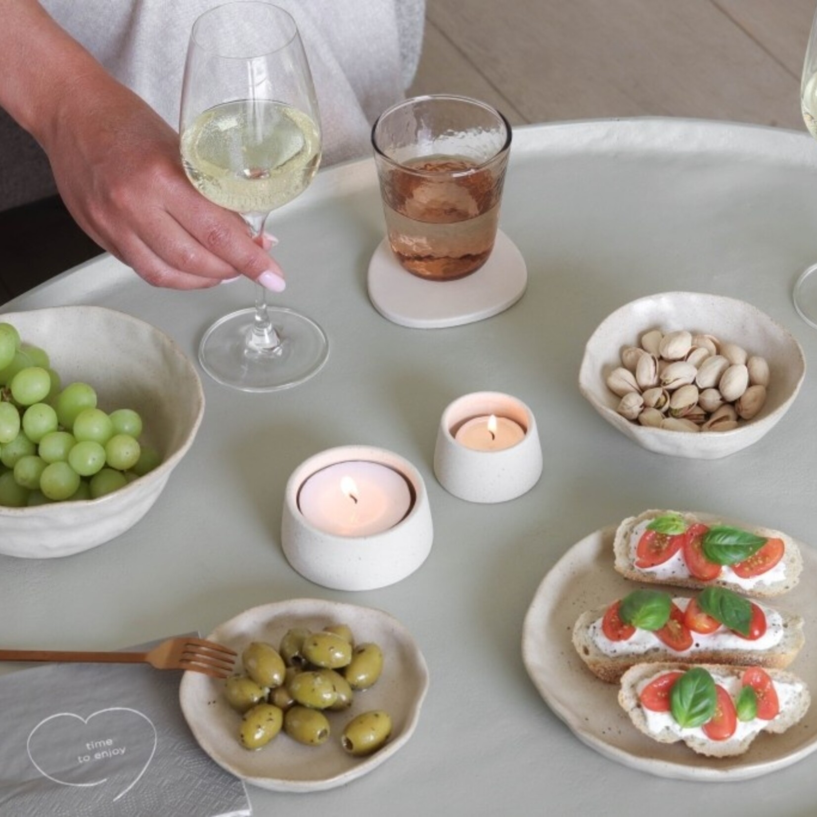 Kom EVA - Keramiek - Naturel - (S)