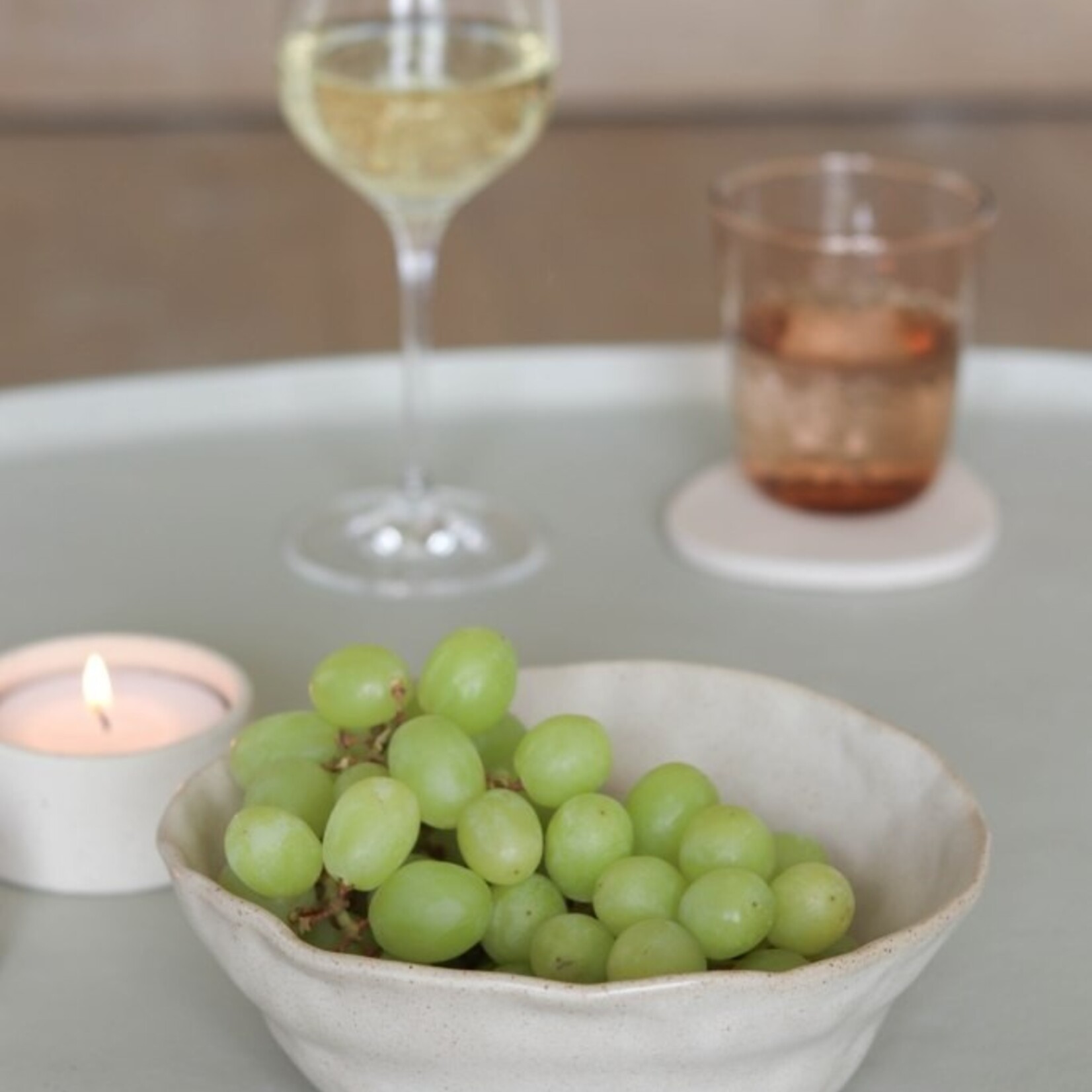 Kom EVA - Keramiek - Naturel - (L)