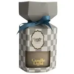 Kaars CRACKER - Glas - Taupe - 8x10cm