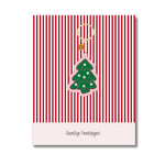 Wenskaart met Sleutelhanger - "Gezellige feestdagen!"