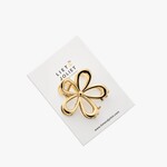 Haarklem BLOEM - Metaal - Goud - 7 x 7cm
