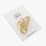 Haarklem - Metaal - Goud - 7 x 3,5cm