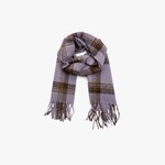 Sjaal Geruit - Polyester - Paars - 180cm