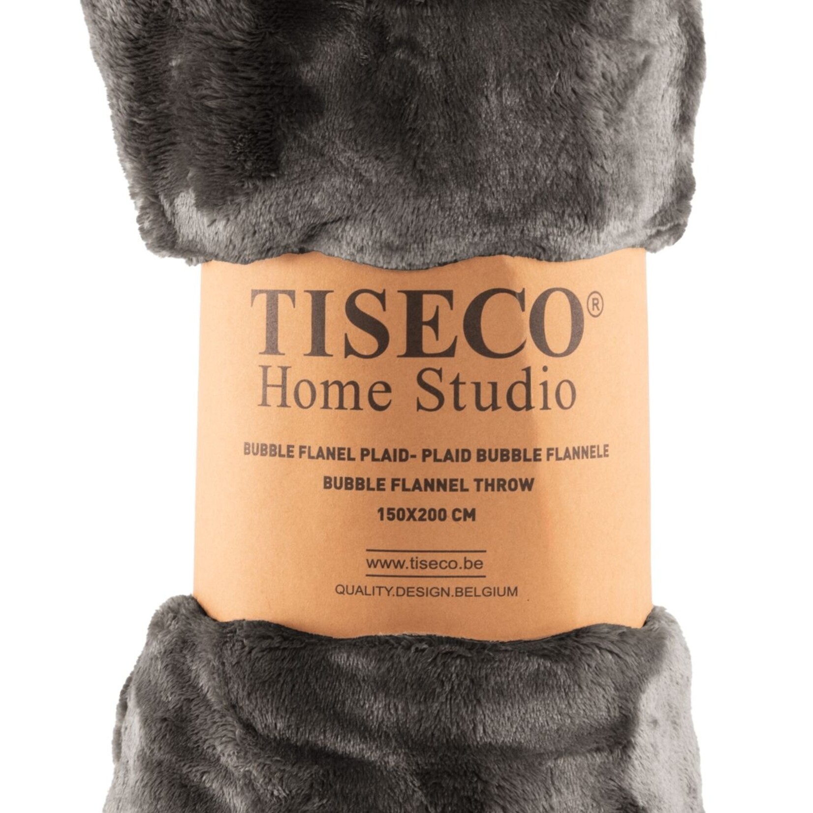 Plaid WAVE - Polyester - Grijs - 150x200cm