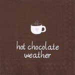 Räder Servetten "Hot chocolate weather" - Bruin - 25 x 25cm