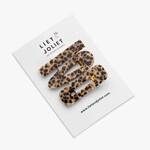 Haarspelden - Kunststof - Bruin - 6,5 x 2,2cm (3 stuks)