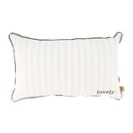 Zusss Kussen - STREEP/"Lovely" - Katoen - Off white/Zand - 50x30cm