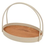 Countryfield Dienblad DEANE - Metaal/Hout - Crème - 27x18,5x21cm