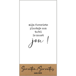 Servetten "Mijn favoriete plaatsje aan tafel is naast jou!" - 10x20cm