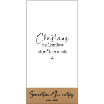 Servetten "Christmas calories don't count" - 10x20cm