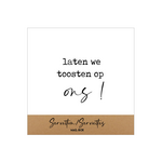 Servetten "Laten we toosten op ons" - 12,5x12,5cm