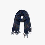 Sjaal Geruit - Polyester - Blauw - 180cm