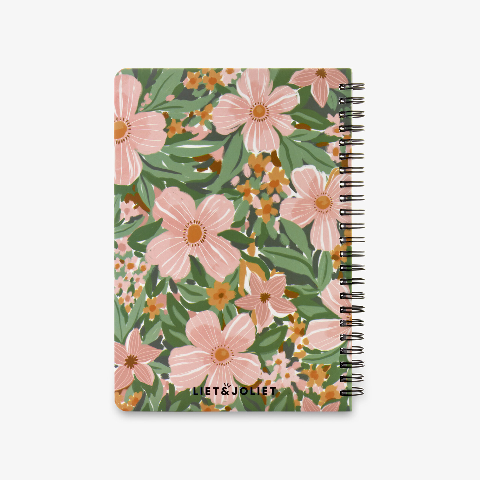 Notitieboekje BLOEMEN - Papier/Metaal - Rose - A5