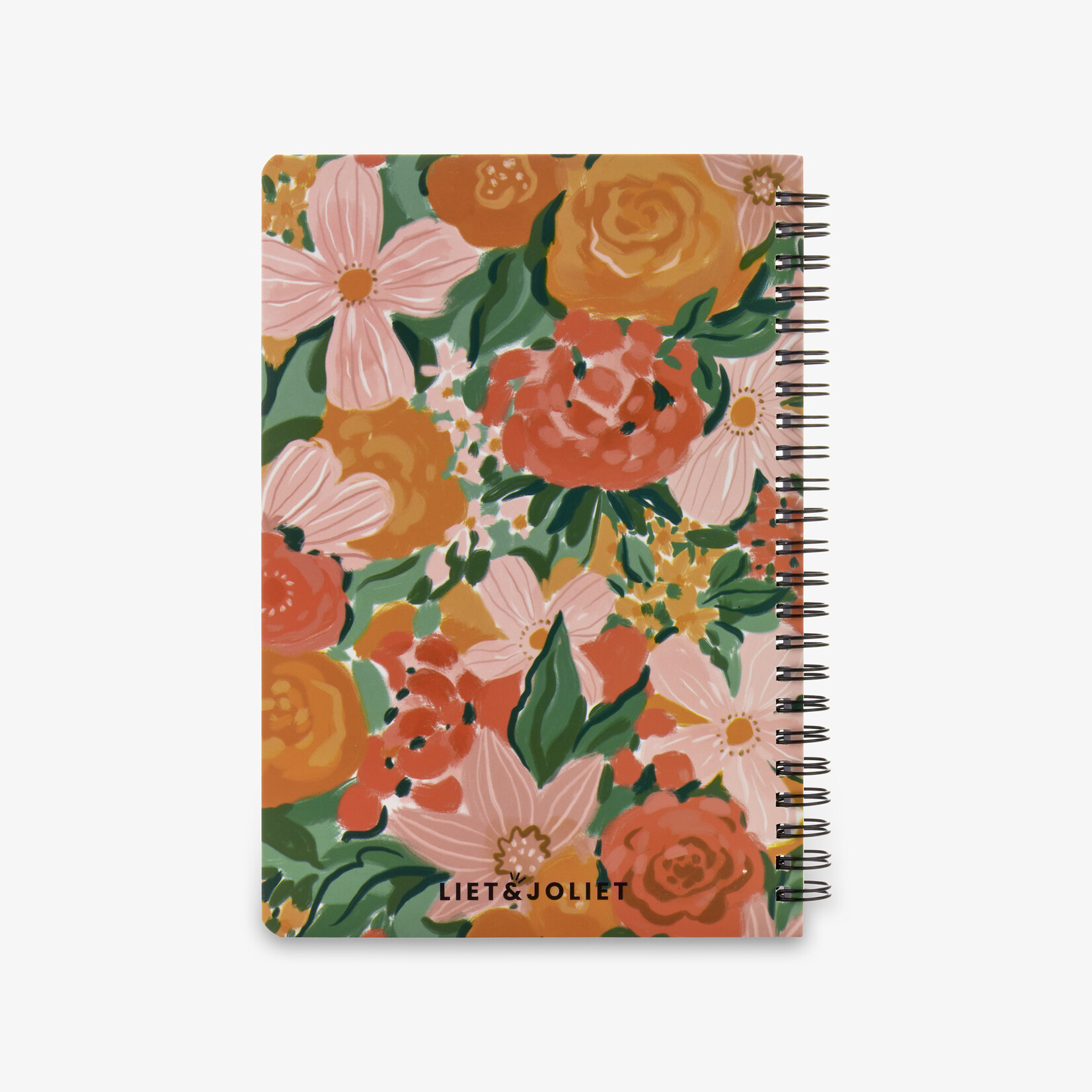 Notitieboekje BLOEMEN - Papier/Metaal - Oranje - A5