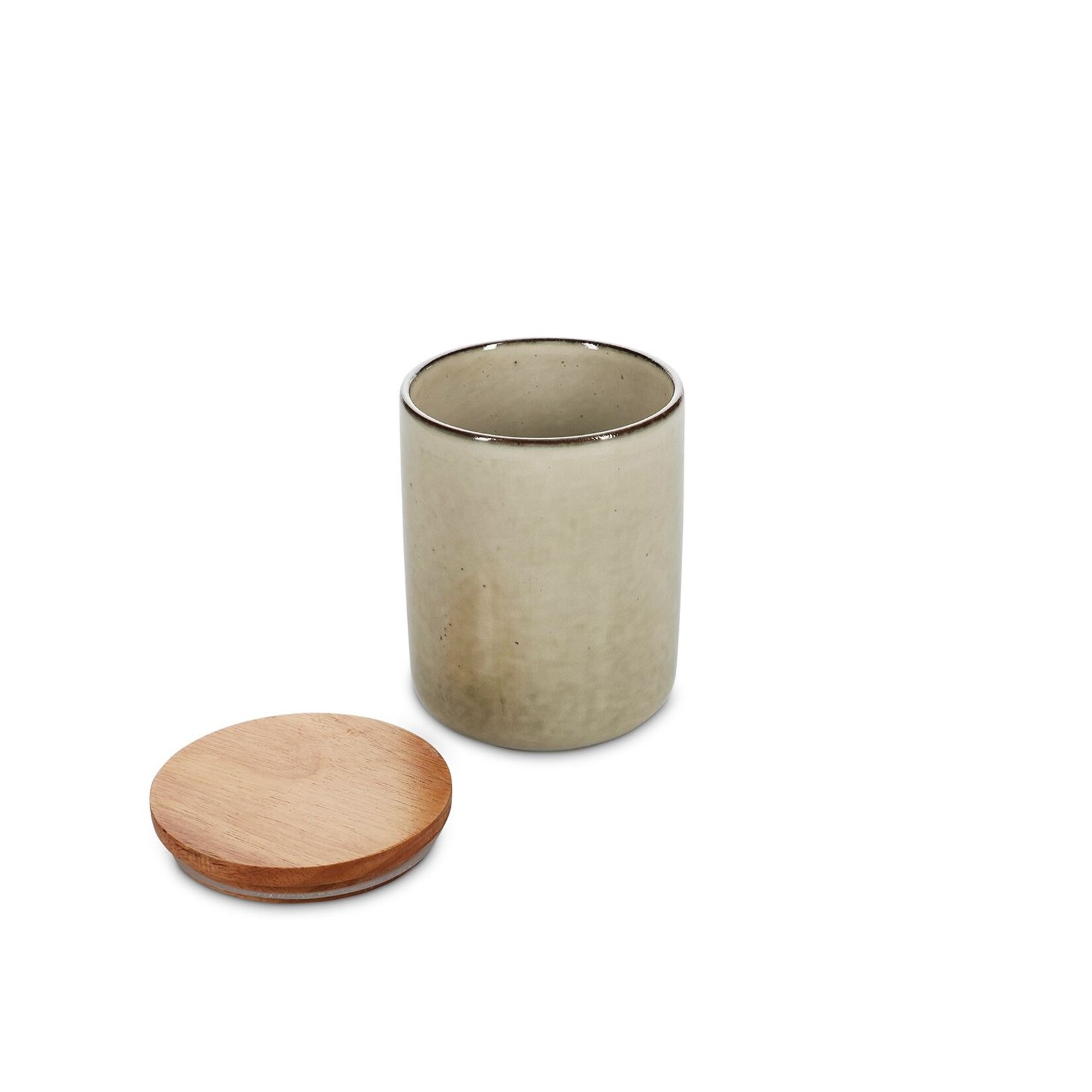 Voorraadpot MERIDIAN - Keramiek - Ivoor - Ø12 x 15cm