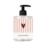 Zusss Handzeep "You are so lovely"/HART/STREPEN - Wit/Roze/Rood - 500ml