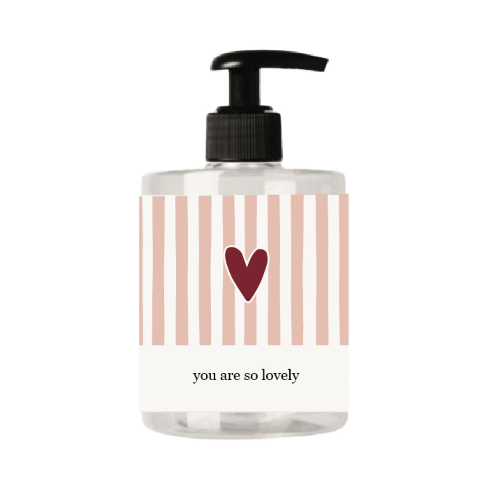 Zusss Handzeep "You are so lovely"/HART/STREPEN - Wit/Roze/Rood - 500ml