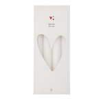 Zusss Kaarsen  in een doos - Rustiek - Off White - 4 stuks - 20cm