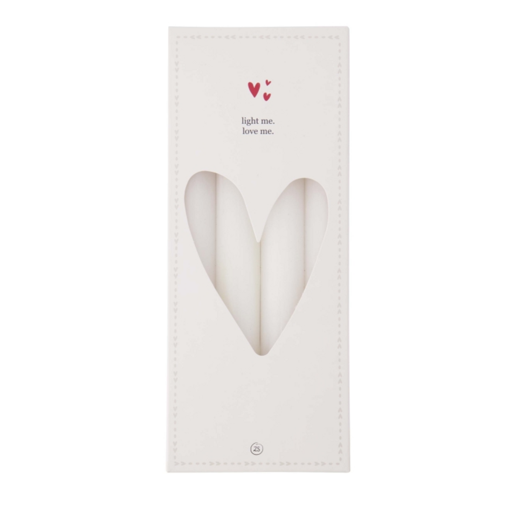 Zusss Kaarsen  in een doos - Rustiek - Off White - 4 stuks - 20cm