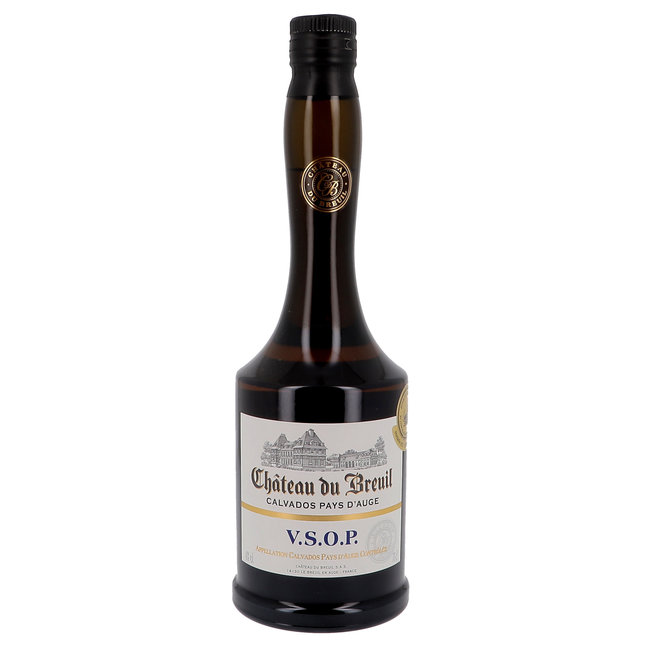 AOP Calvados Pay\'s d\'Auge Chateau du Breuil VSOP 4 ans d\'Age - Wijnshop /  Wijnbar Wines and Bites by Tom Coun