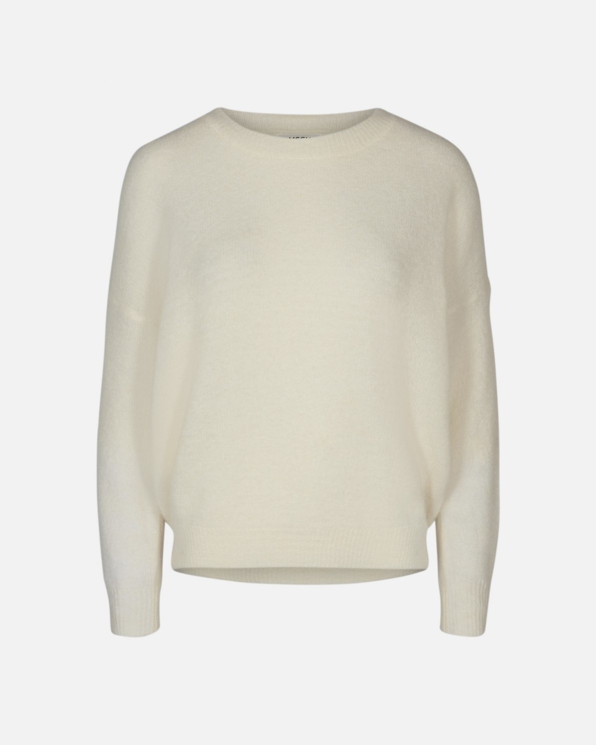 Fijn gebreide trui mohair egret FAVORITES Fijn gebreide trui mohair green melange FAVORITES