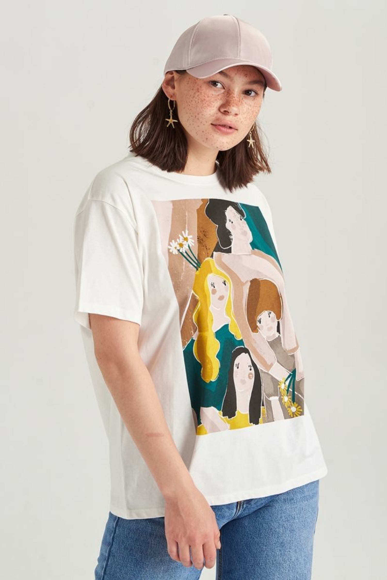 T-shirt - wit art print - FAVORITES