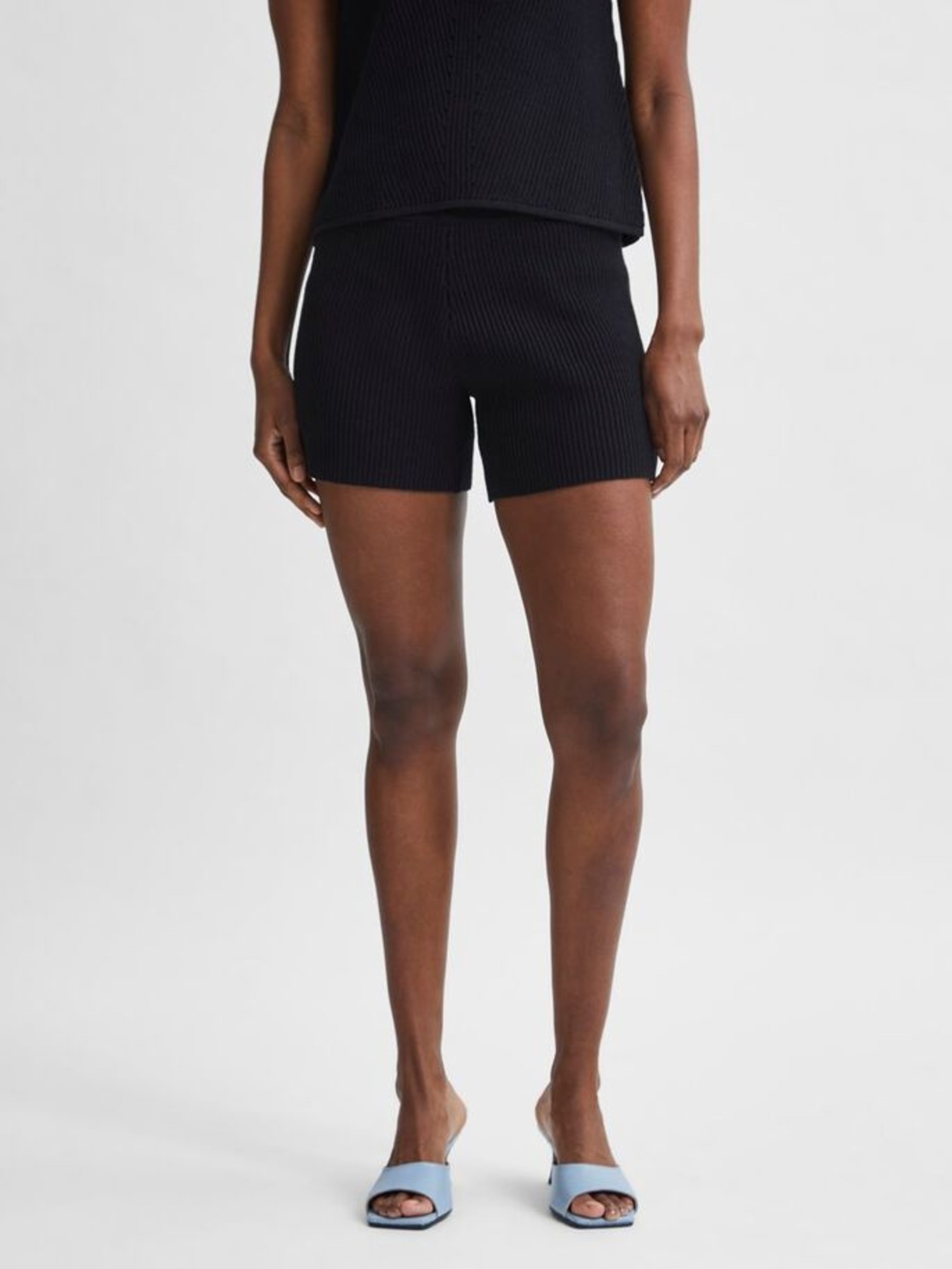 Knit shorts - MAXA - zwart - FAVORITES
