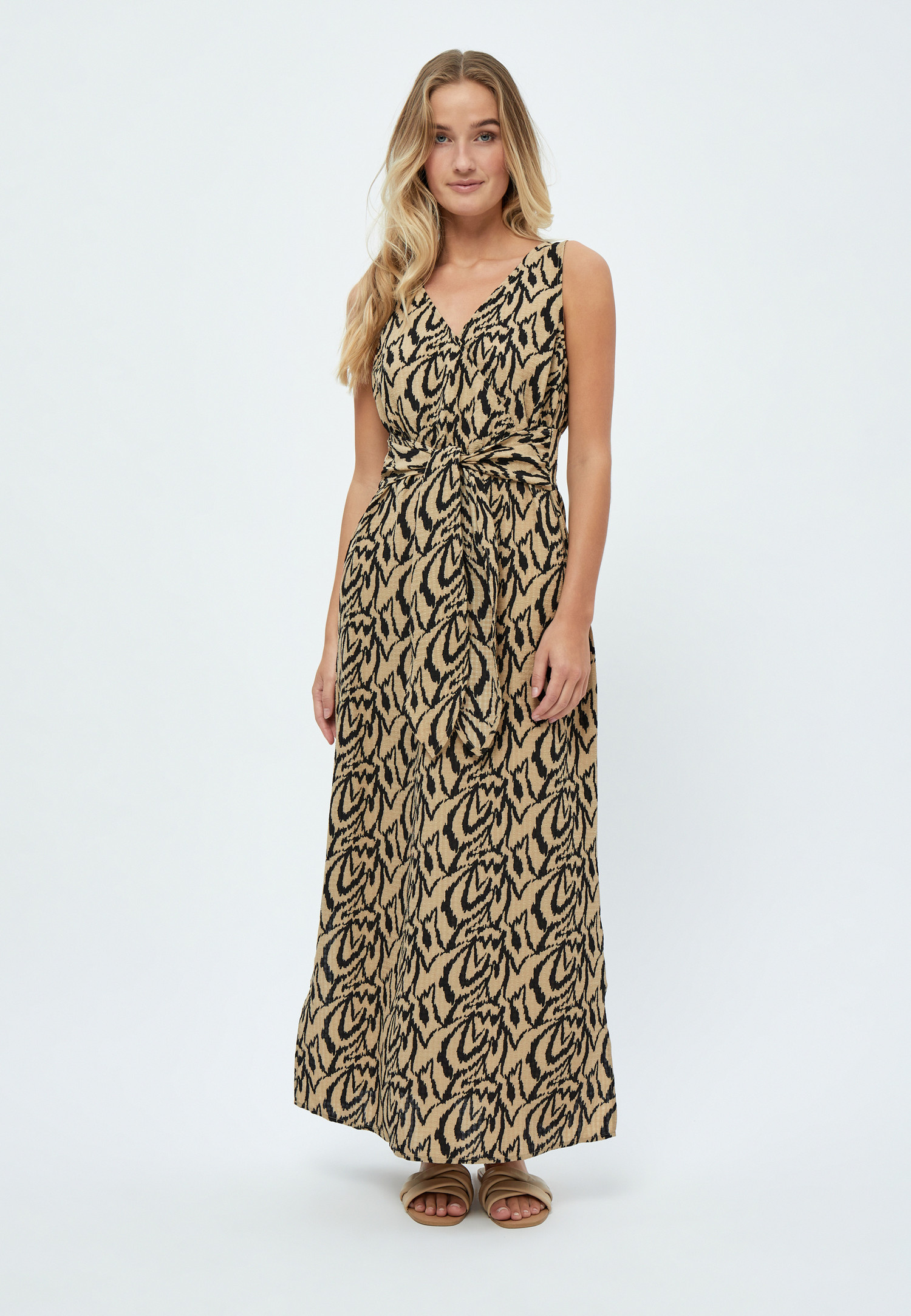 Daniela Sleeveless Maxi Dress 0975P Cuban Sand Print FAVORITES
